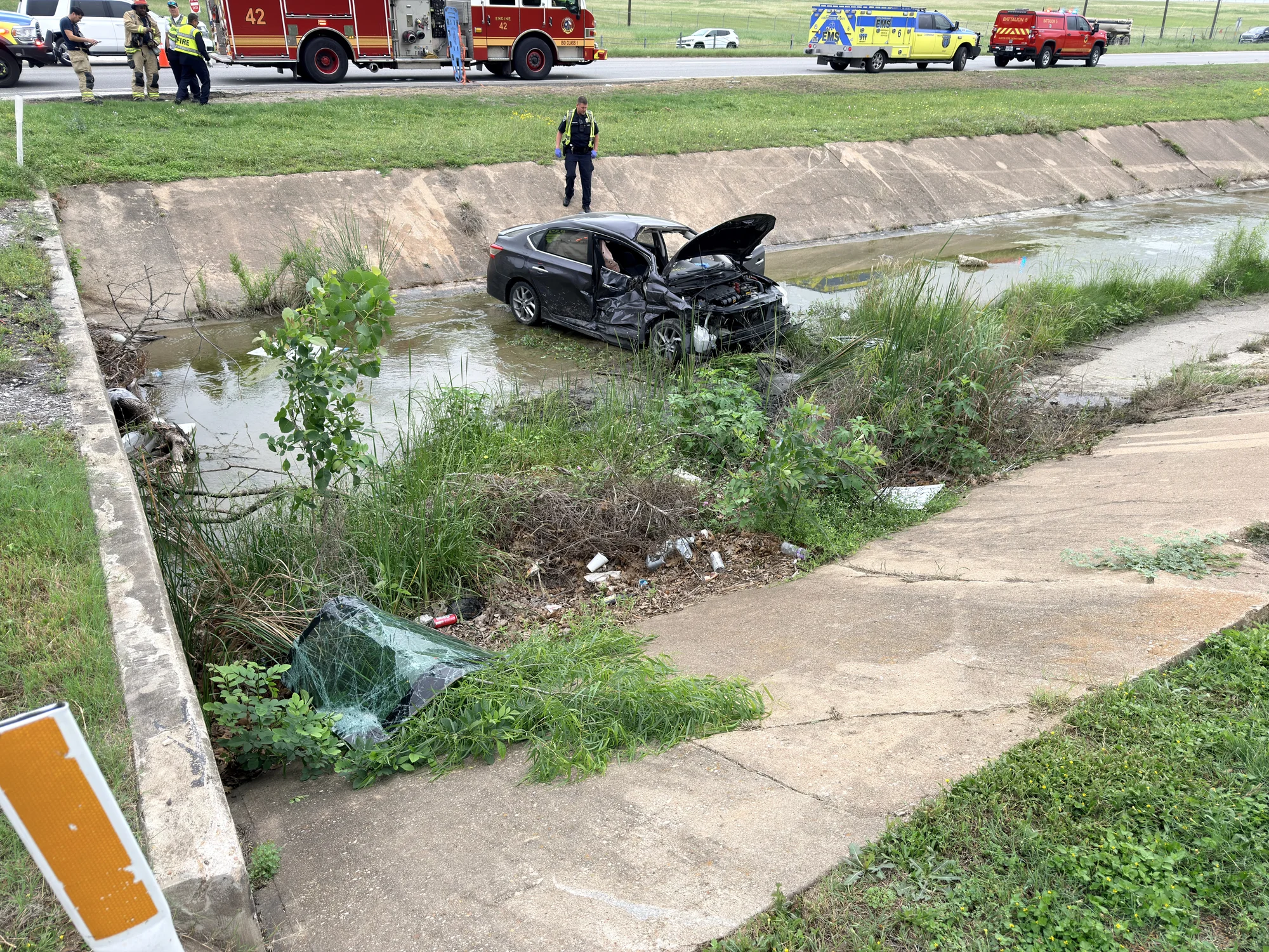 Sedan in the canal