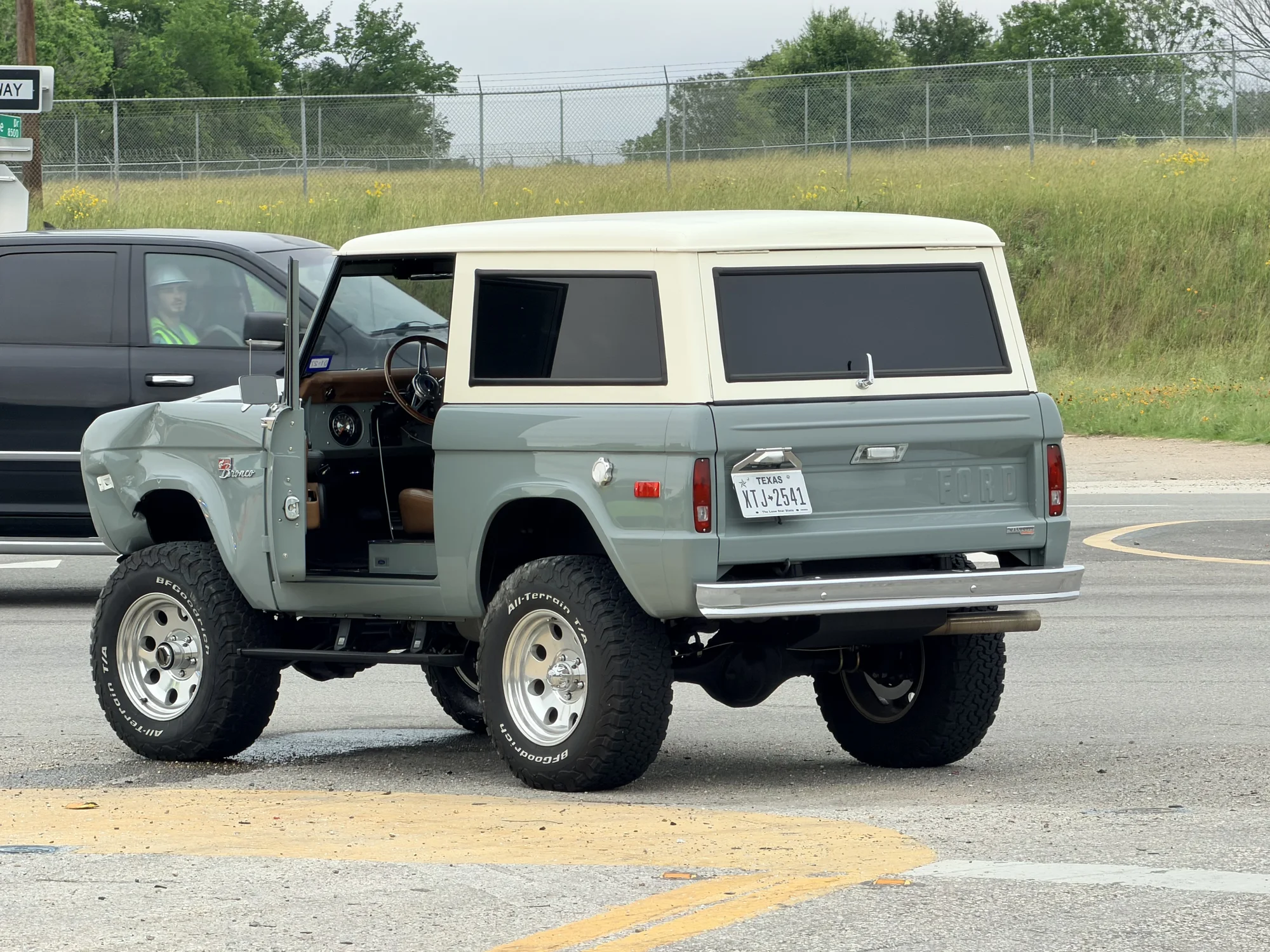Bronco door open